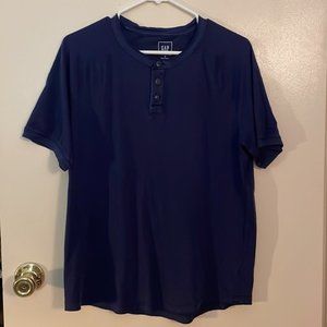Gap Navy Henley T-Shirt